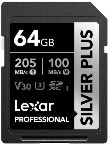 Thẻ nhớ Lexar 64GB Professional SILVER PLUS UHS-I SDXC Card V30