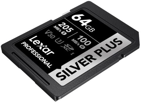 Thẻ nhớ Lexar 64GB Professional SILVER PLUS UHS-I SDXC Card V30