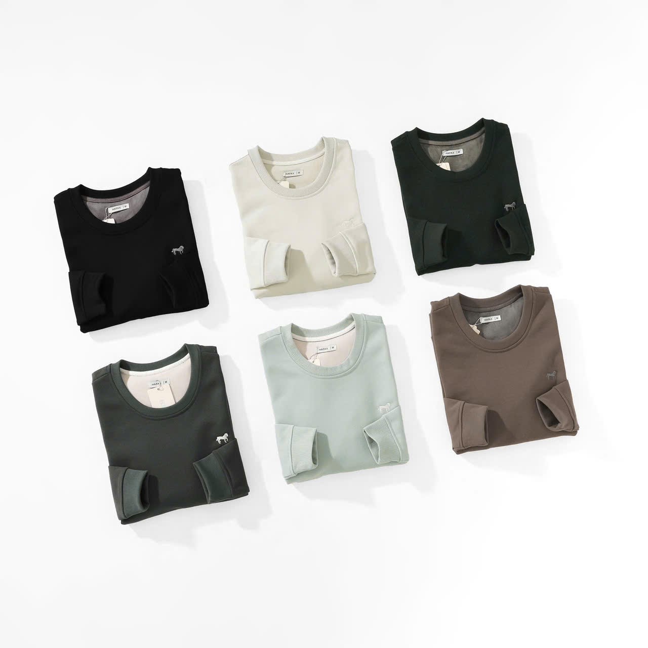 Áo Nỉ SWEATERS HAFAX chính hãng, Full 100% Cotton nỉ chân cua, mịn, đẹp bền, logo thêu nét căng, Form cực đẹp dễ mặc dễ phối đồ - NCX06