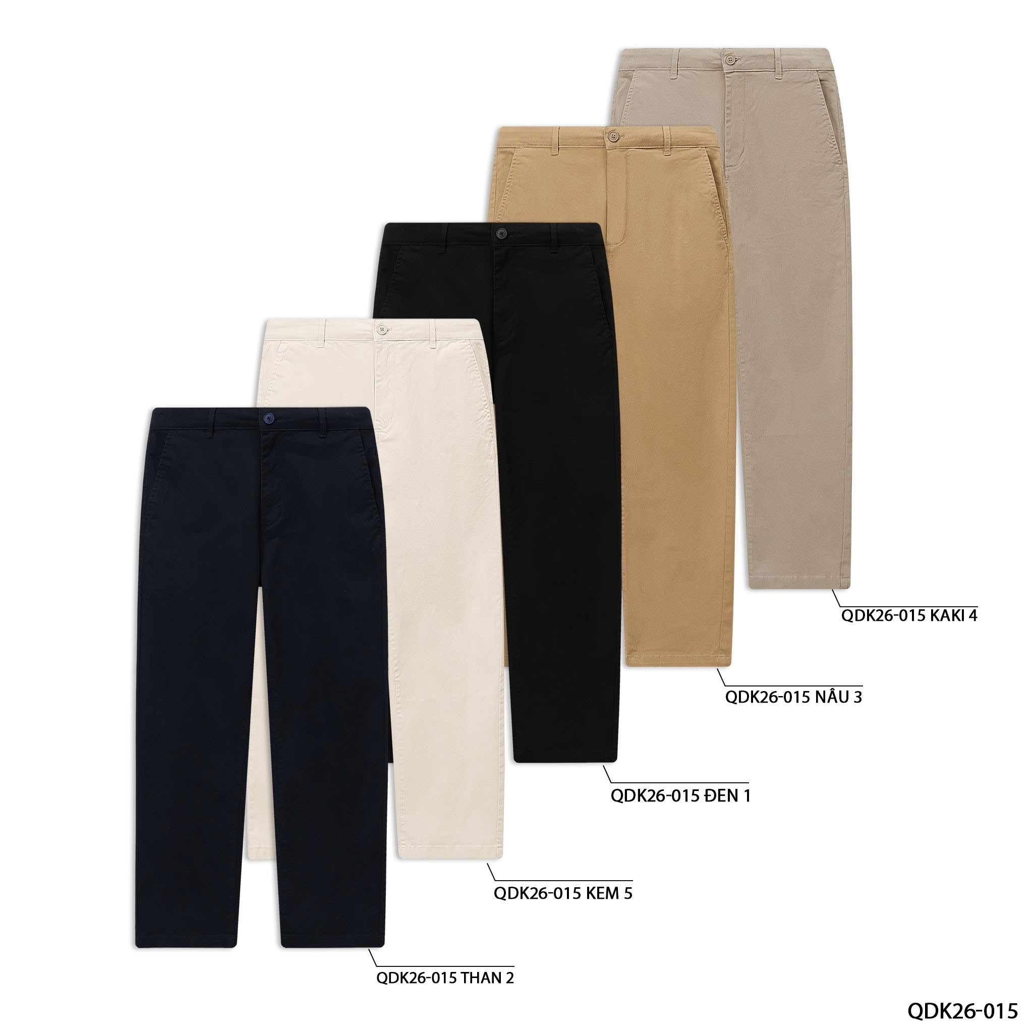 Quần Kaki Dài Nam Underness, Form slim dáng đứng, Chất co giãn thoải mái, Hàng chính hãng - KU55