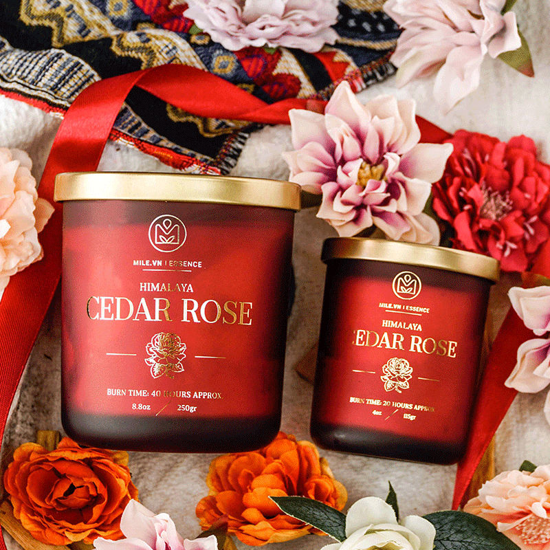 Nến thơm Himalaya Cedar Rose