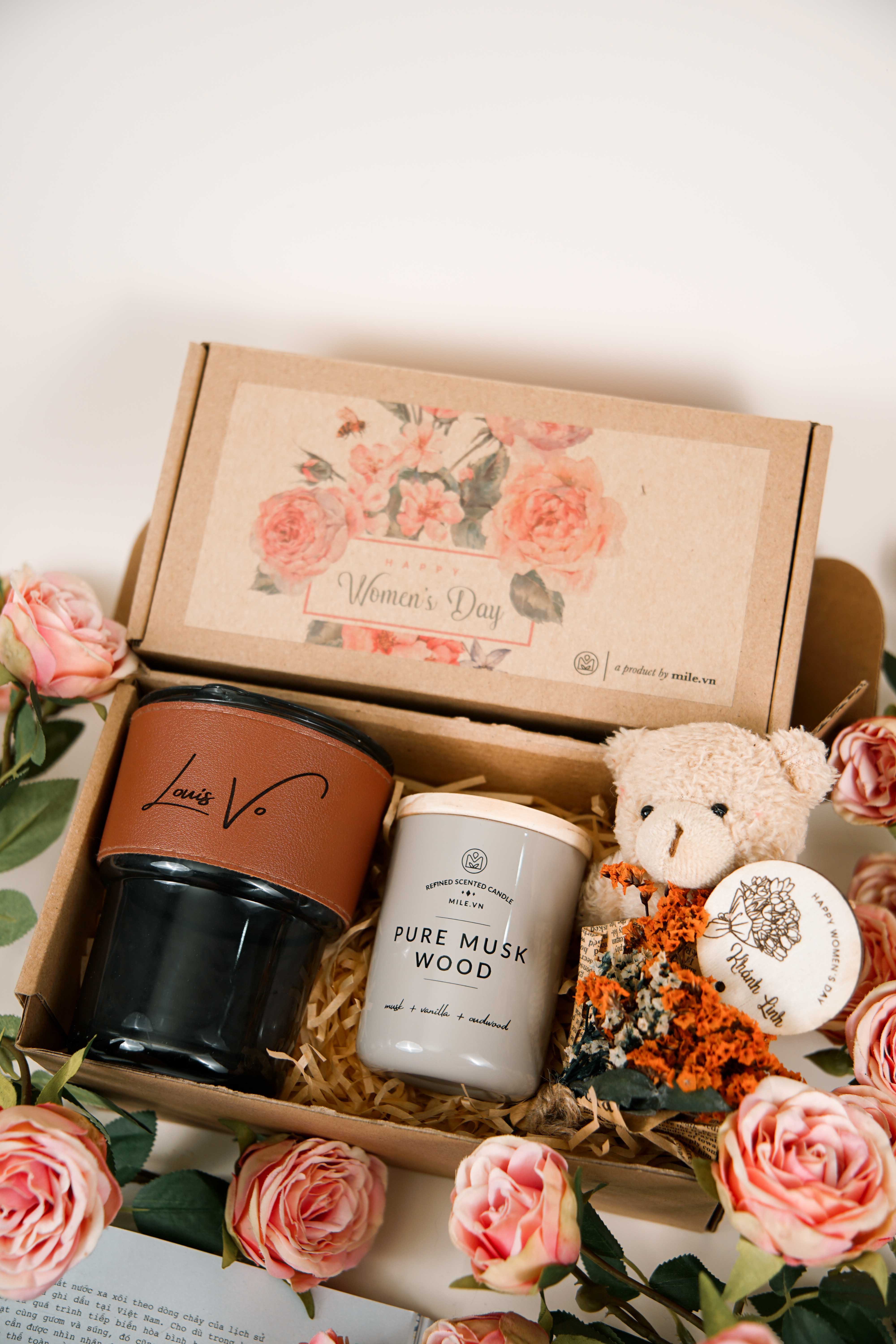 GN26 - Cốc quai da (chưa bao gồm khắc) + Nến 4oz