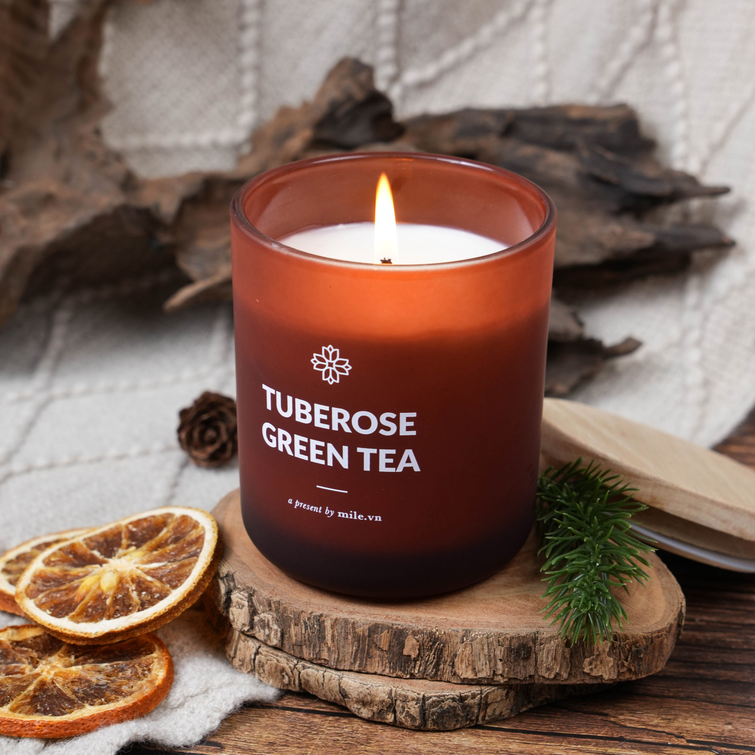 Nến thơm Tuberose Green Tea