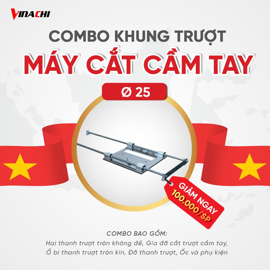 Tung Deal lớn - Đón lễ lớn khi mua combo khung trượt máy cắt cầm tay