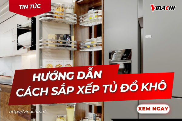 Mách bạn 10 + cách sắp xếp tủ đồ khô khoa học, tiện nghi