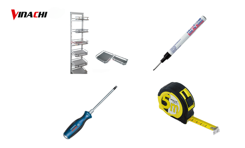 Dụng cụ cần chuẩn bị khi lắp đặt tủ đồ khô cánh mở