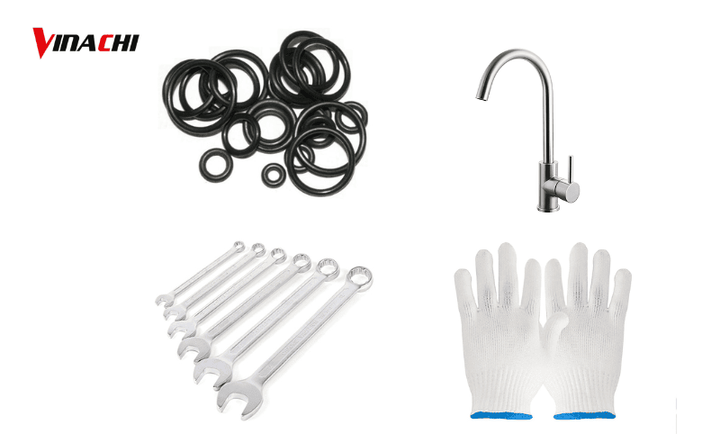 Dụng cụ cần chuẩn bị để thay vòi nước bồn rửa chén