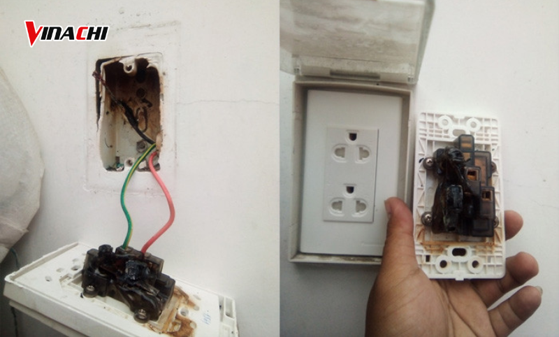 Ổ cắm bị hỏng