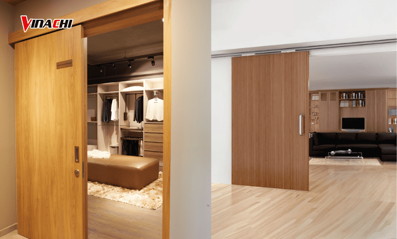 Cửa lùa ray trên