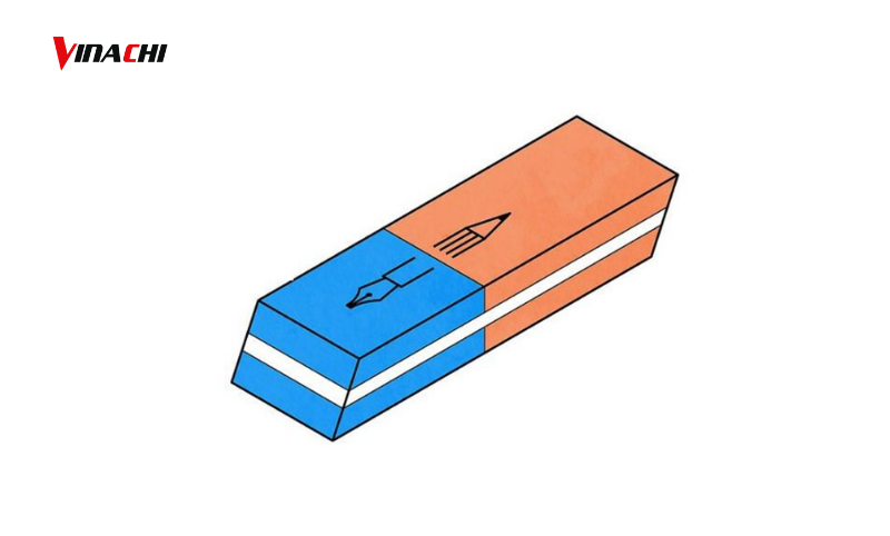 Làm sạch keo dán trên kính bằng tẩy bút chì