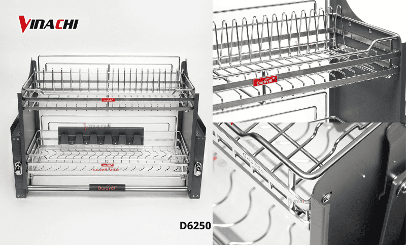 Giá bát nâng hạ inox Duraval D6250