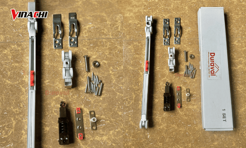 Bộ ray trượt cửa lùa âm cửa gỗ D5101