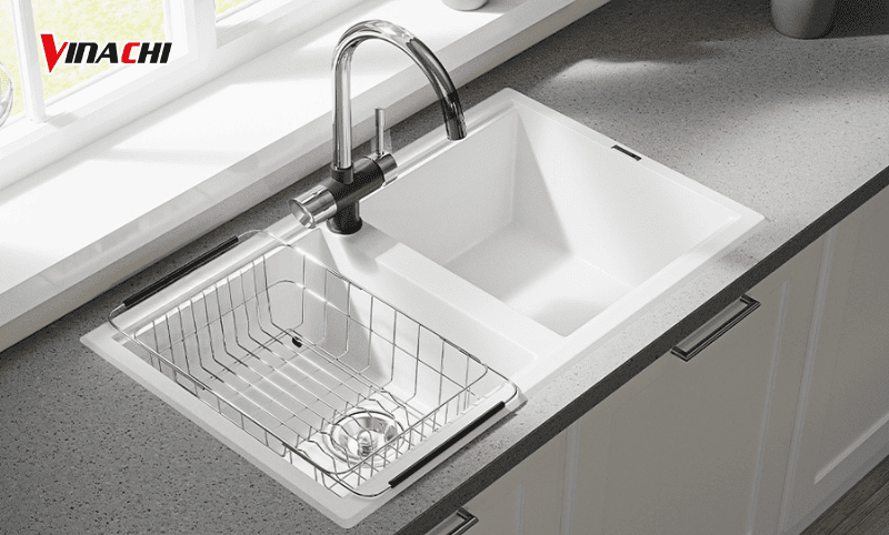 Chậu rửa bằng hợp chất đá granite