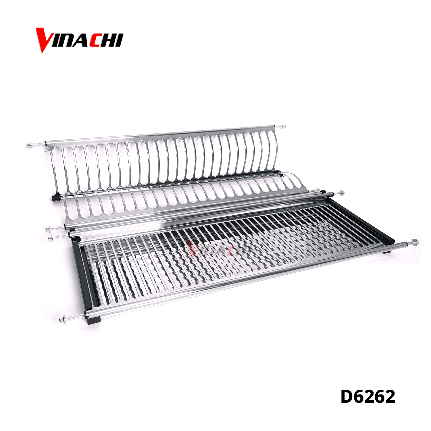 D6262 - Bộ giá bát đĩa cố định 2 tầng chữ V inox 304 Duraval D6262.png