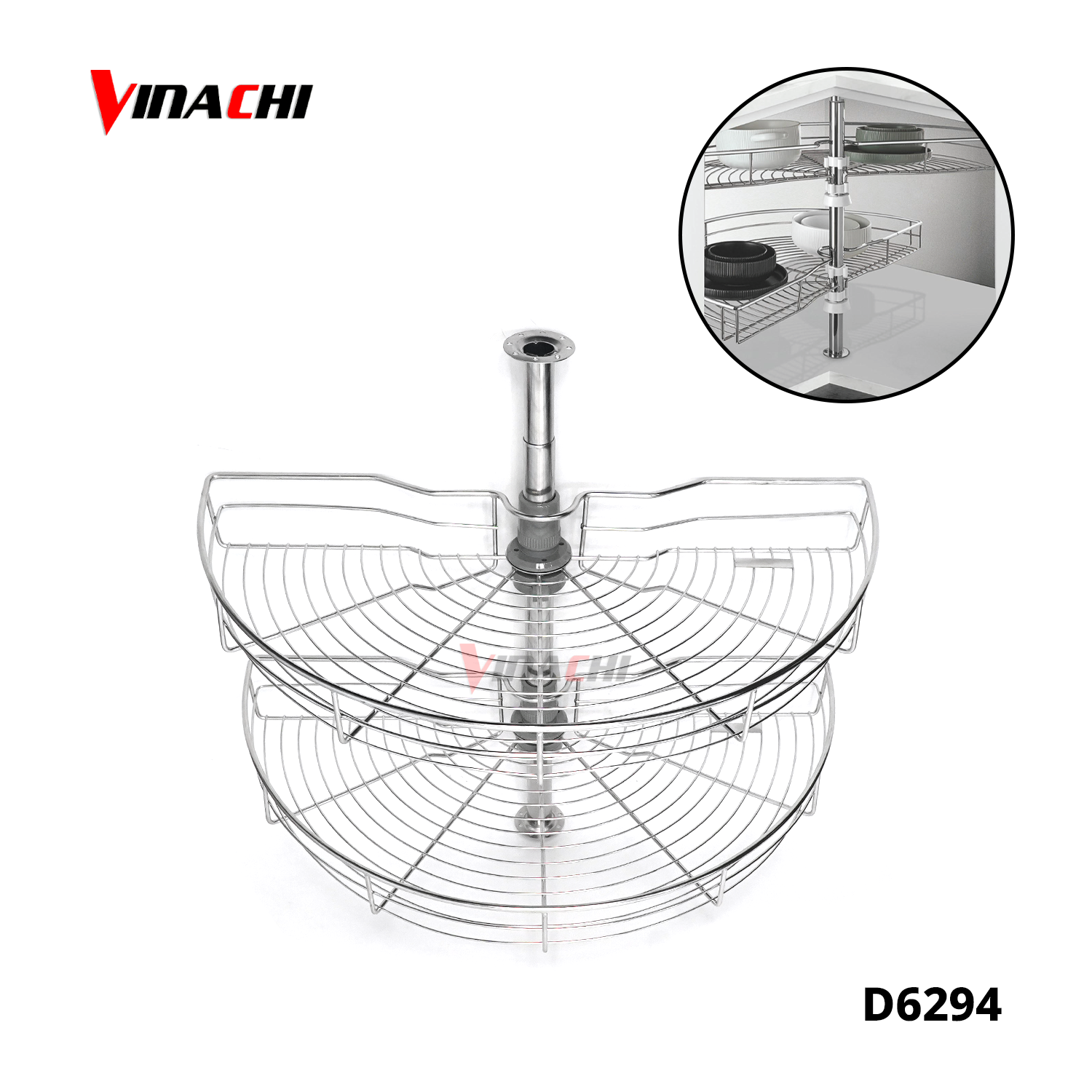 D6294 - Kệ góc xoay 180 độ inox 304 Duraval D6294.png