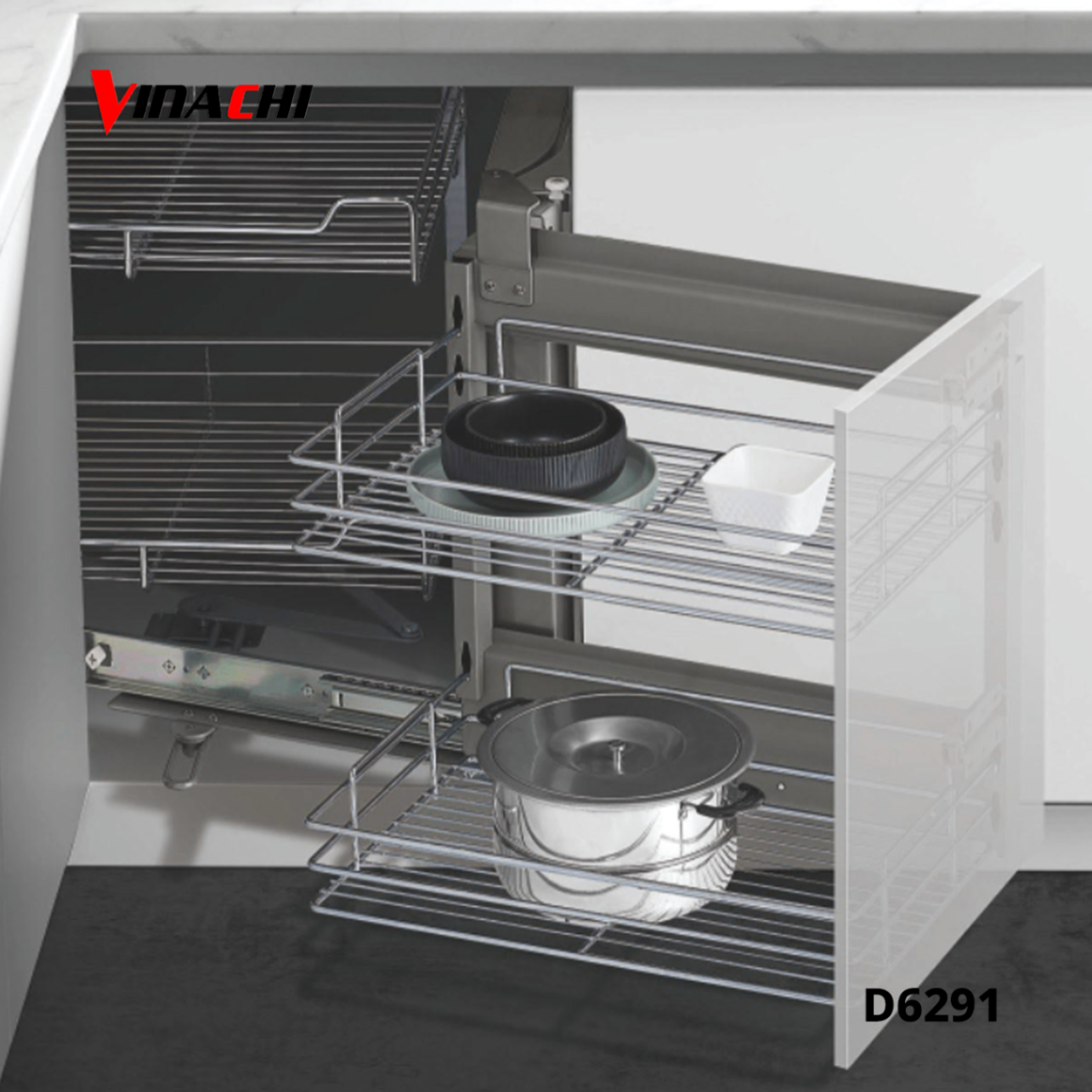 D6291 - Kệ góc liên hoàn inox 304 Duraval D6291.png