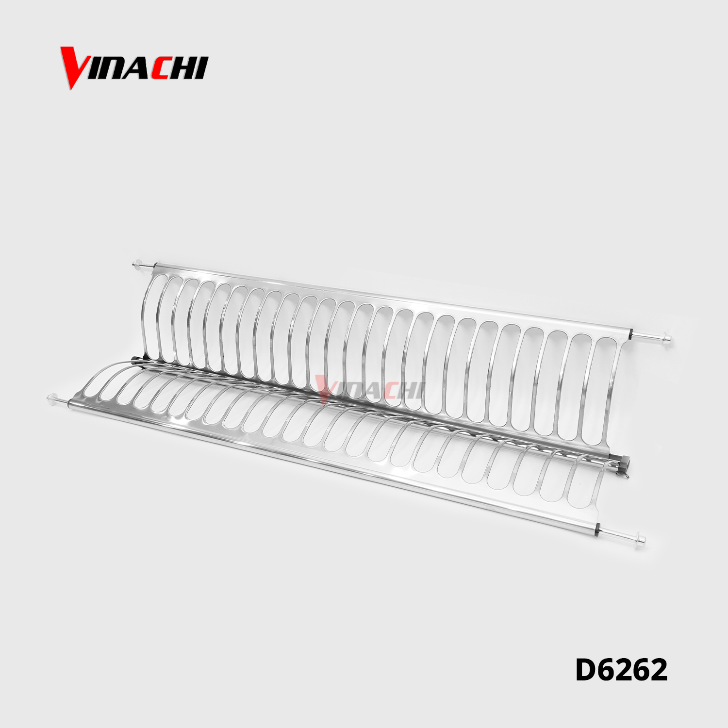 D6262 - Bộ giá bát đĩa cố định 2 tầng chữ V inox 304 Duraval D6262.png