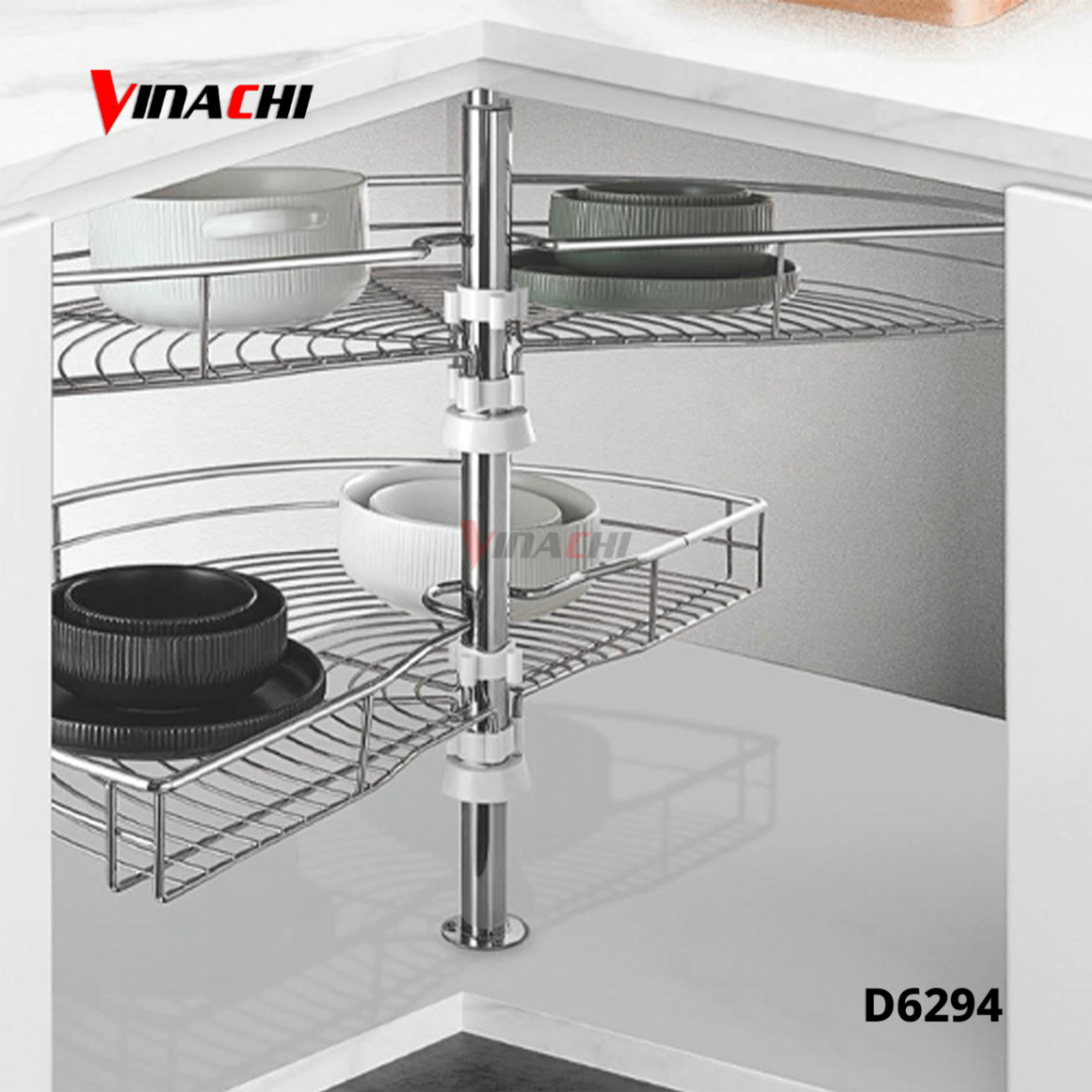 D6294 - Kệ góc xoay 180 độ inox 304 Duraval D6294.png