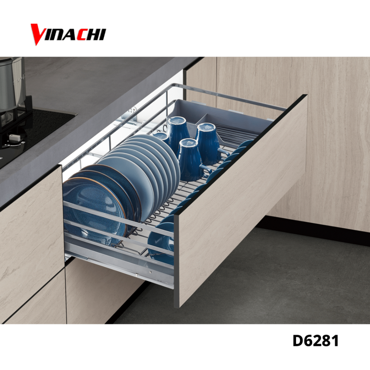 D6281 - Giá bát đĩa đa năng inox 304 Duraval D6281.png