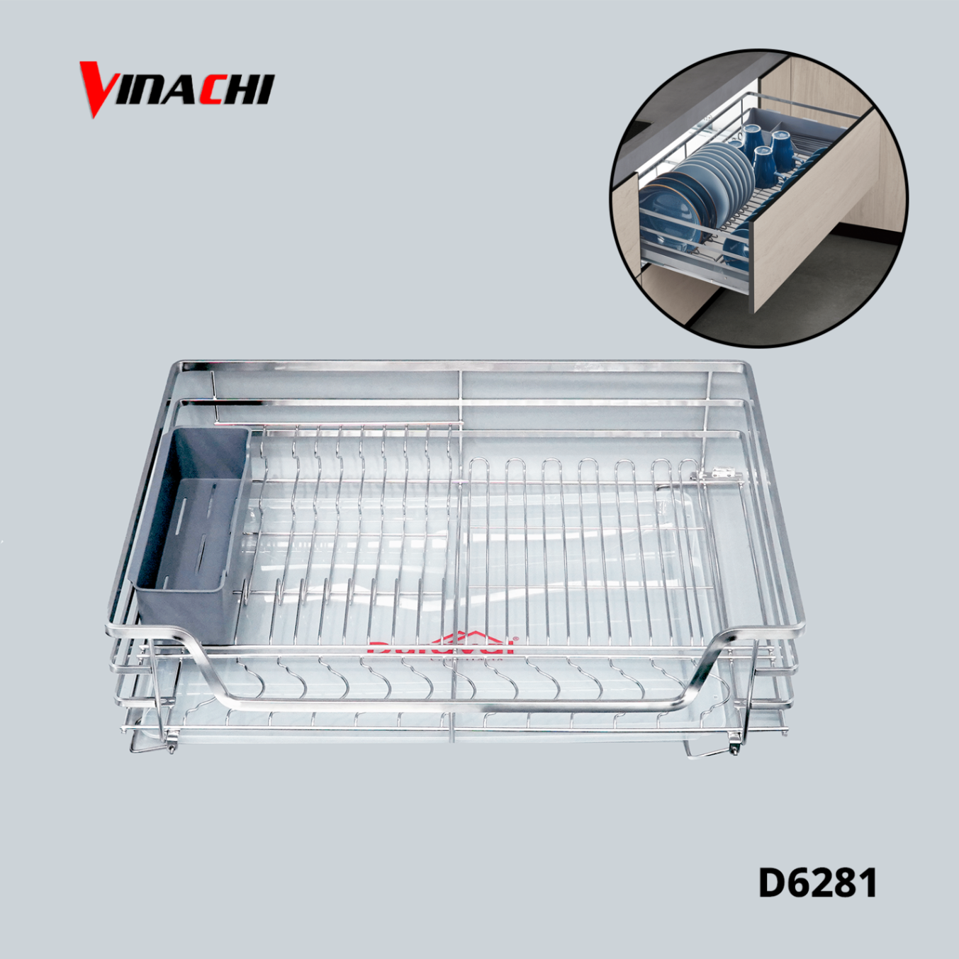 D6281 - Giá bát đĩa đa năng inox 304 Duraval D6281.png