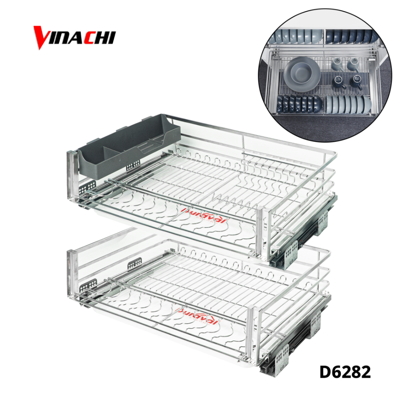 D6282 - Bộ 2 giá bát đĩa xoong nồi inox 304 Duraval D6282.png