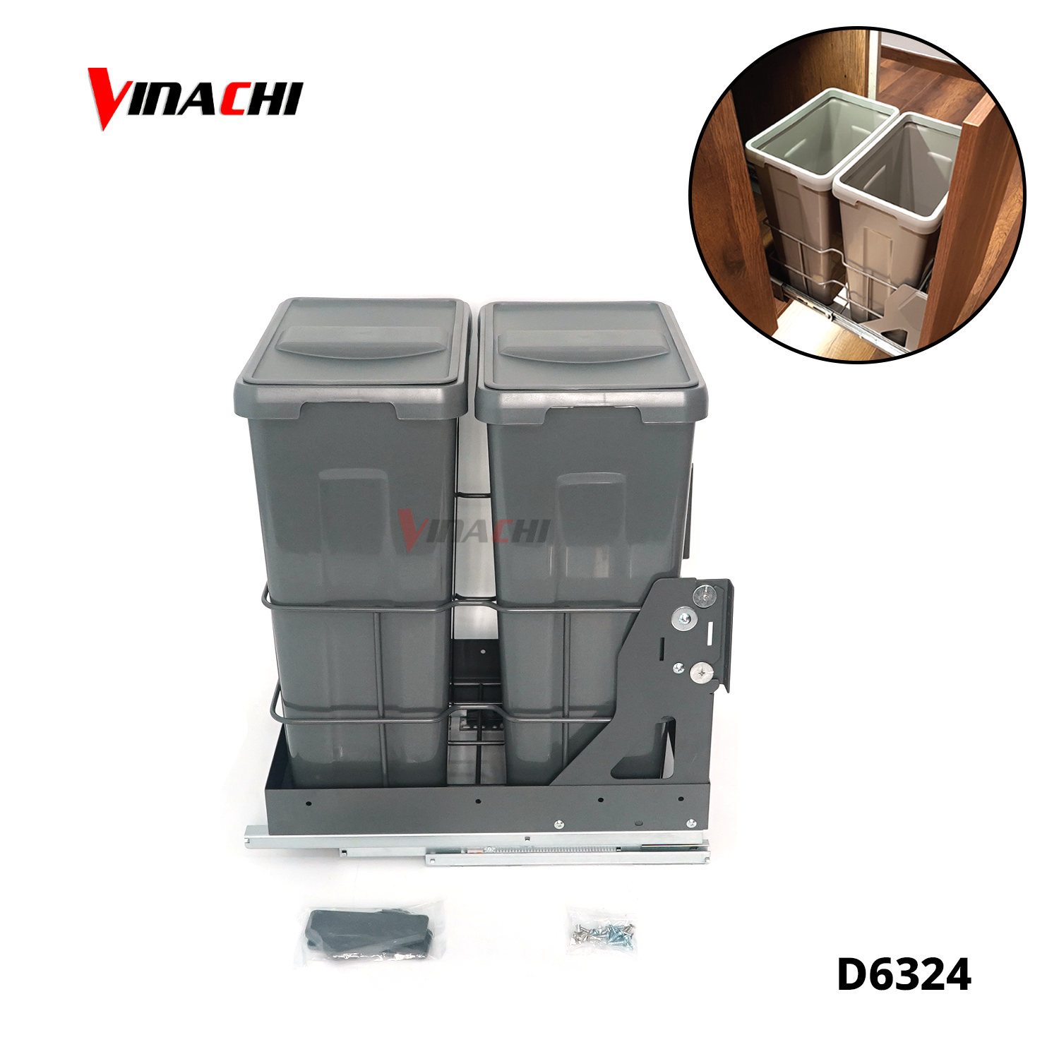 D6324 - Thùng rác âm tủ bếp nắp đậy Duraval D6324.png