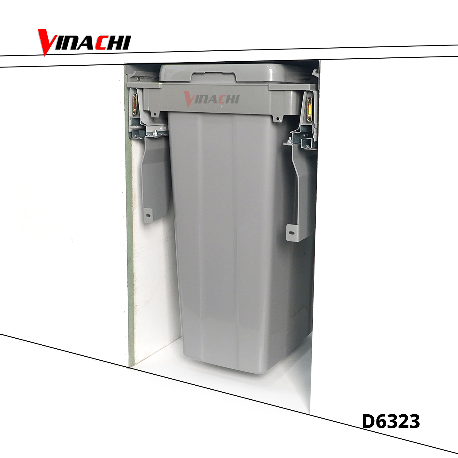 D6323 - Thùng rác liền cánh tủ bếp Duraval D6323-1.png