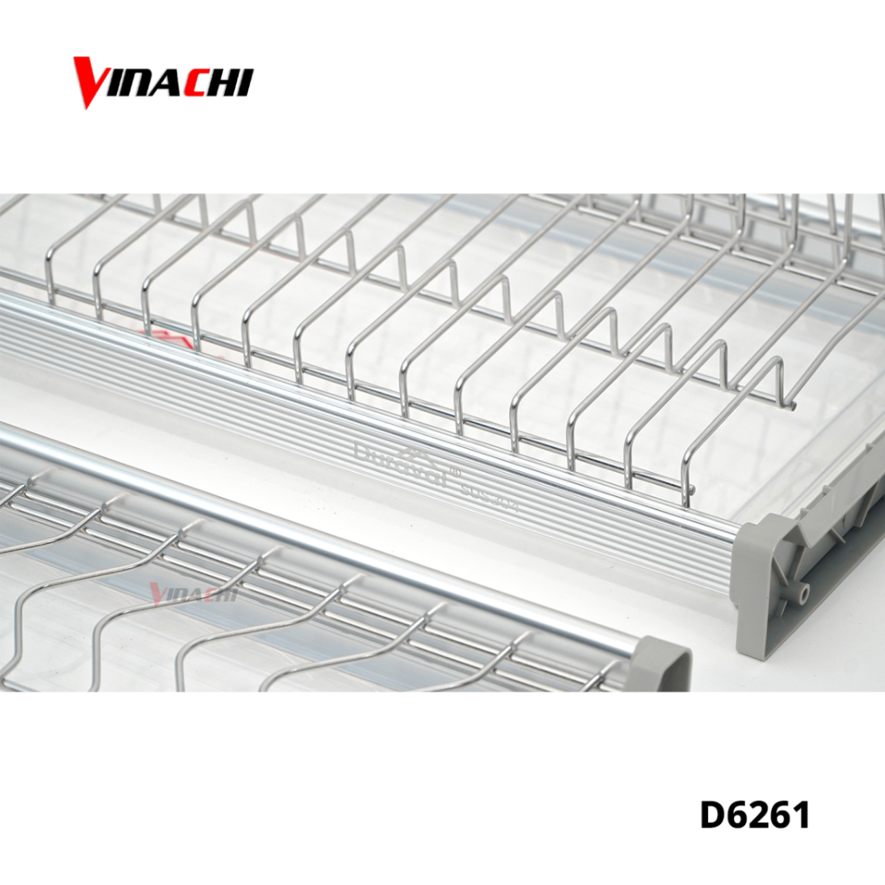 D6261 - Bộ giá bát đĩa cố định 2 tầng inox 304 Duraval D6261.png