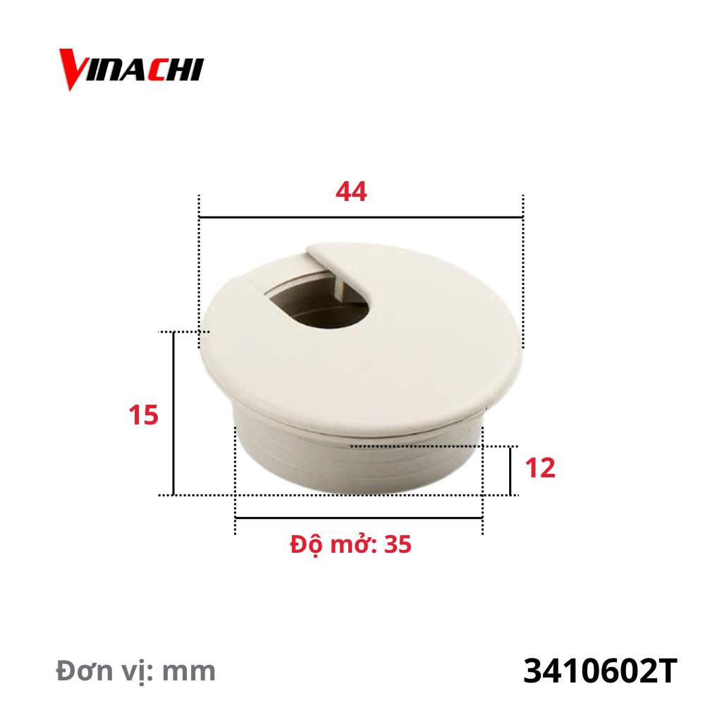 35*43mm - Màu trắng