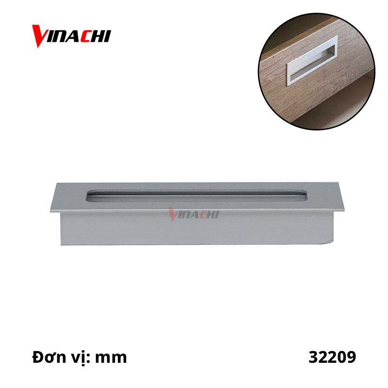 32209 - Tay nắm âm tủ 766 - 96mm - bạc.png