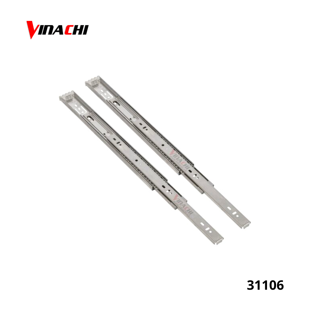 Ray Trượt Bi 3 Tầng Inox - Thanh ray trượt ngăn kéo | Vinachi