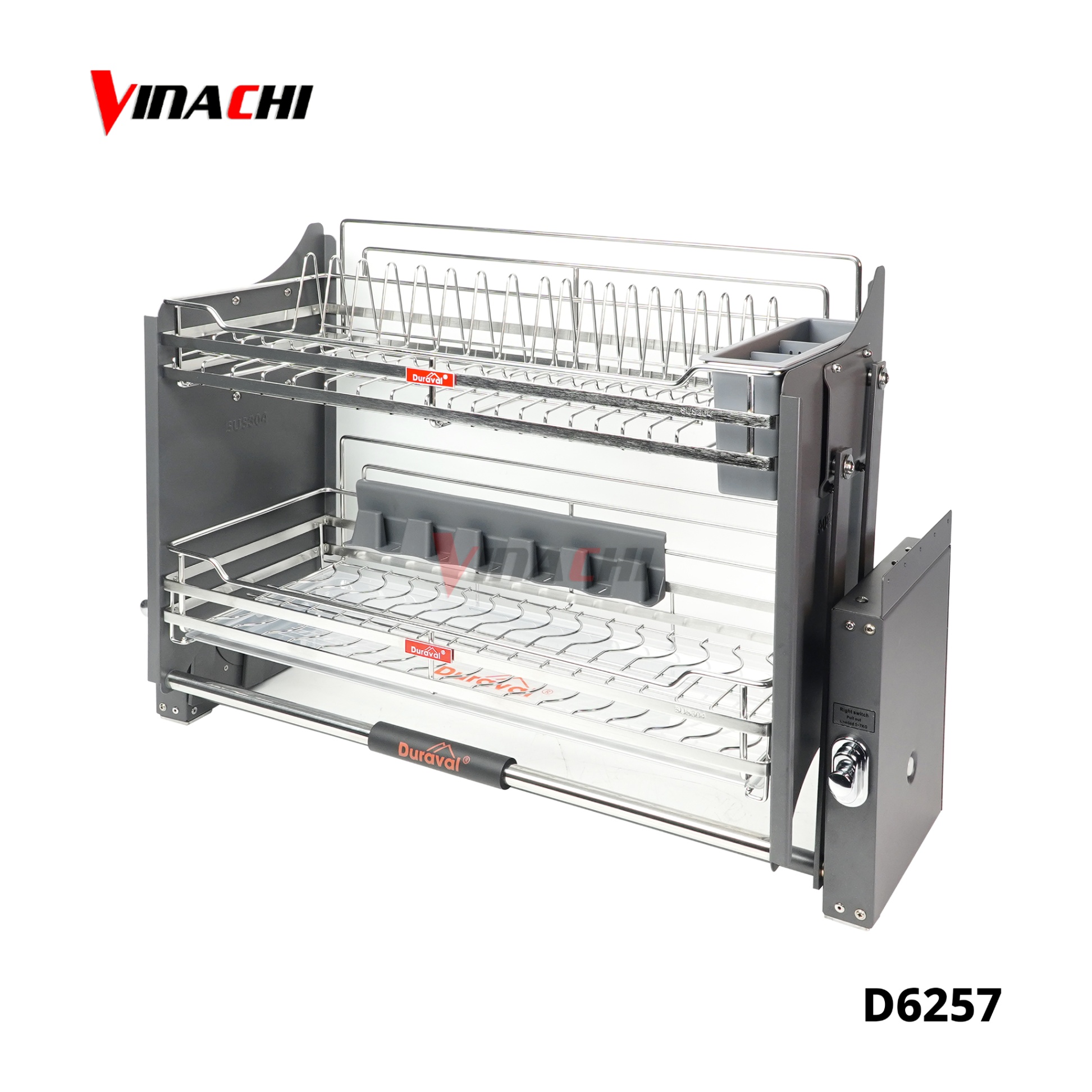 D6257 - Giá bát nâng hạ vách, nan inox 304 Duraval D6257.jpg