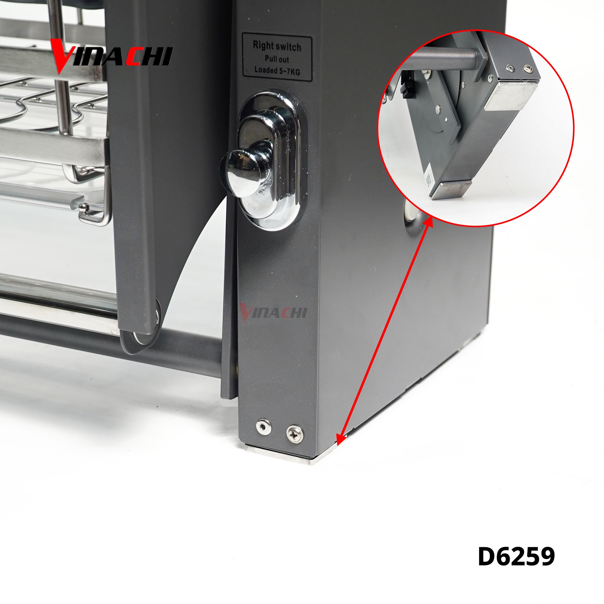 D6259 - Giá bát nâng hạ inox 304, Ống đũa Duraval D6259.jpg
