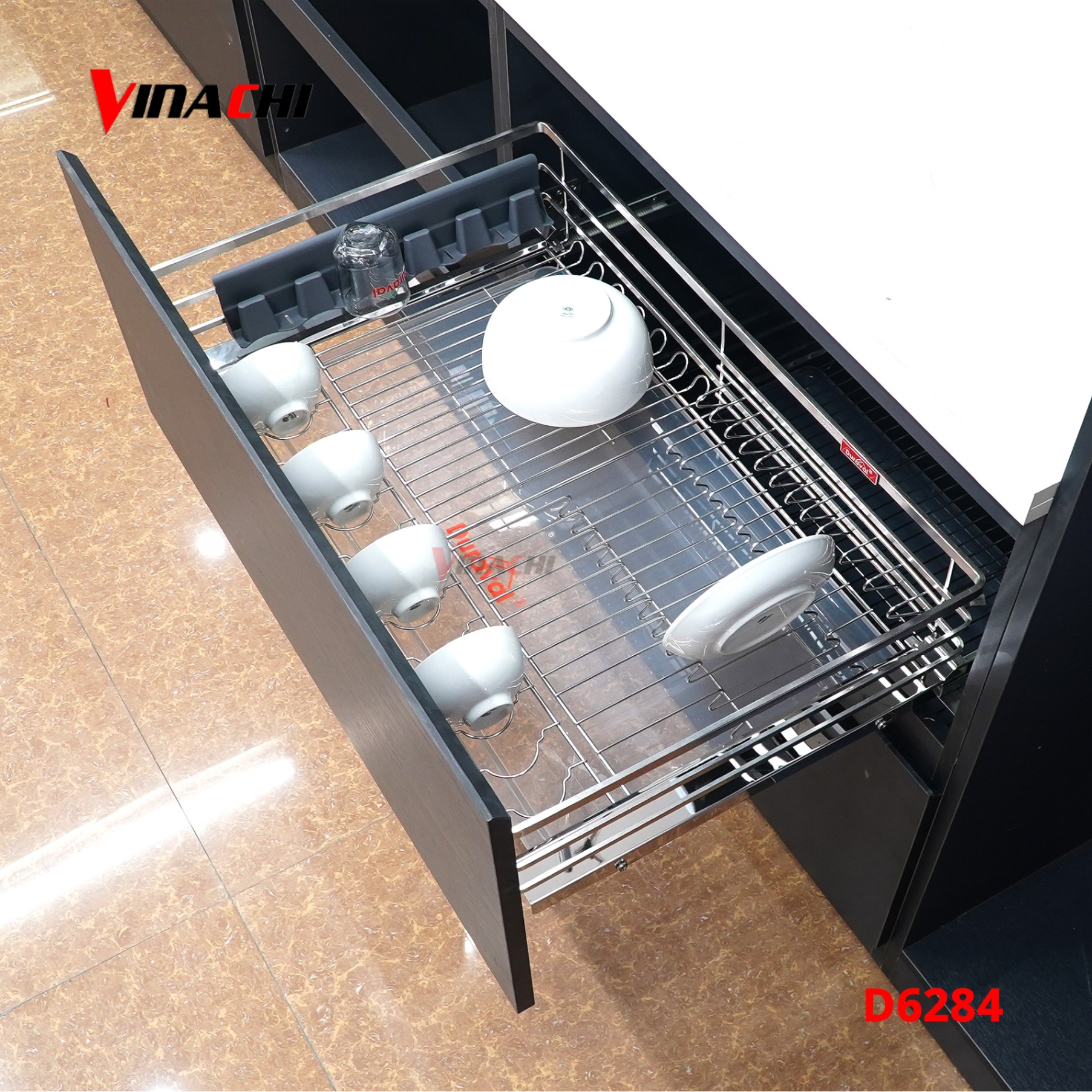 D6284 - Giá bát đĩa đa năng inox 304 Duraval D6284.jpg