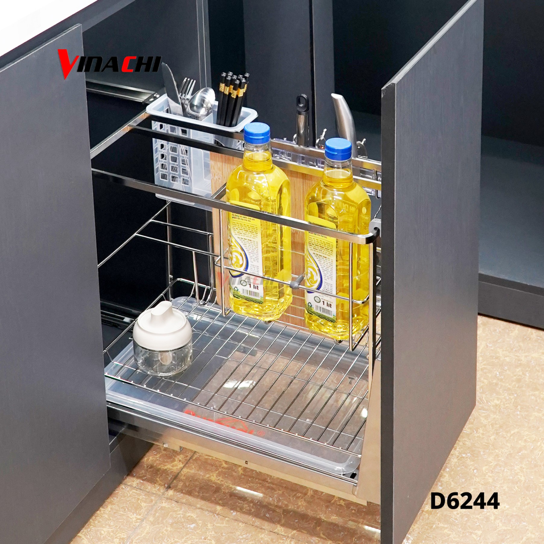 D6244 - Giá dao thớt inox 304, Ray chống gỉ Duraval D6244.jpg