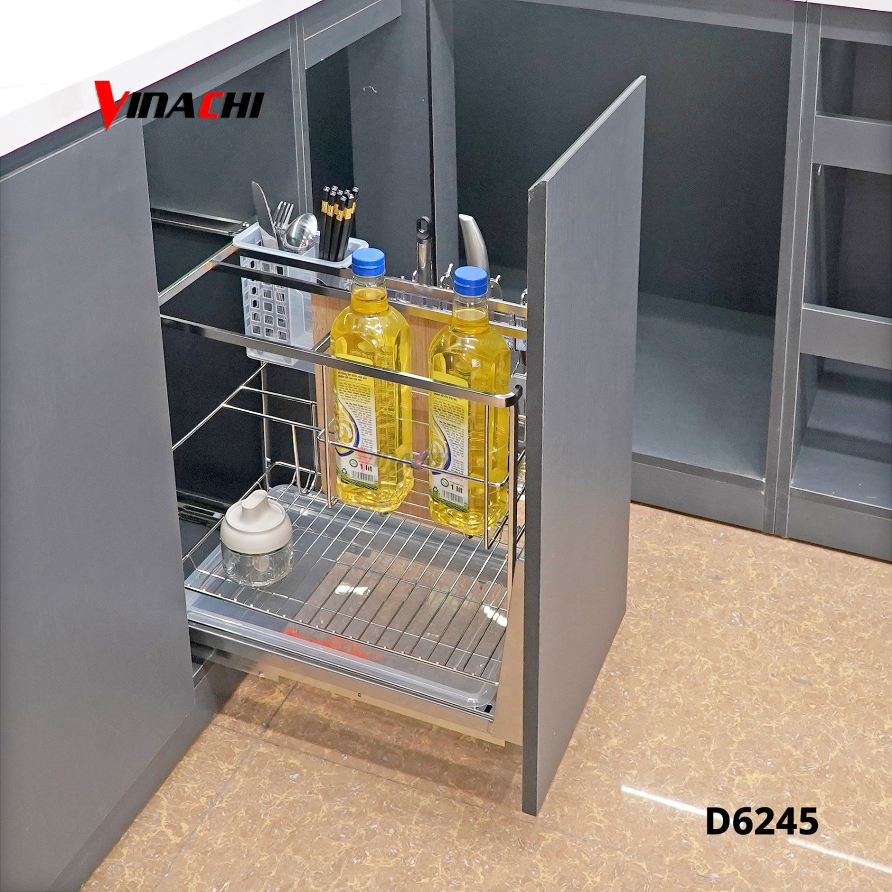 D6245 - Giá dao thớt, khung đỡ inox 304, Ray chống gỉ Duraval D6245.jpg