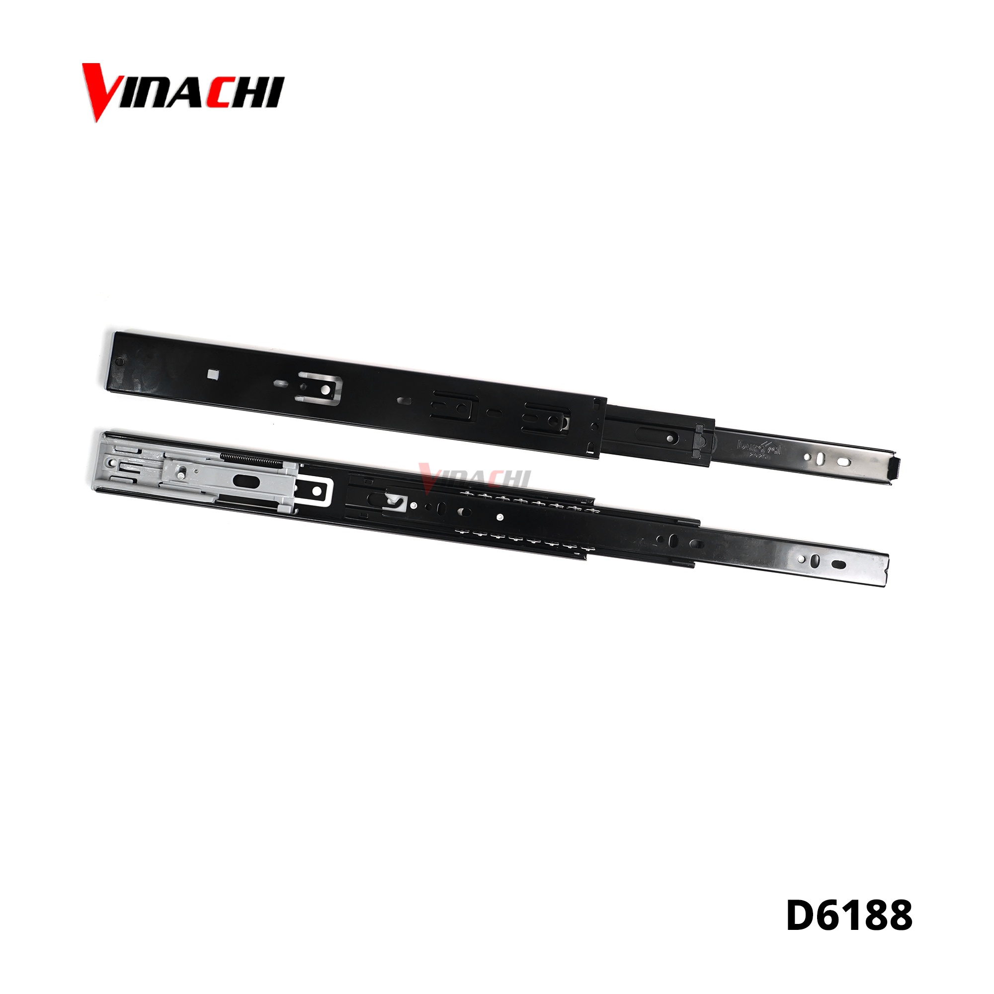 D6188 - Ray bi 3 tầng giảm chấn Duraval đen 45mm D6188.jpg