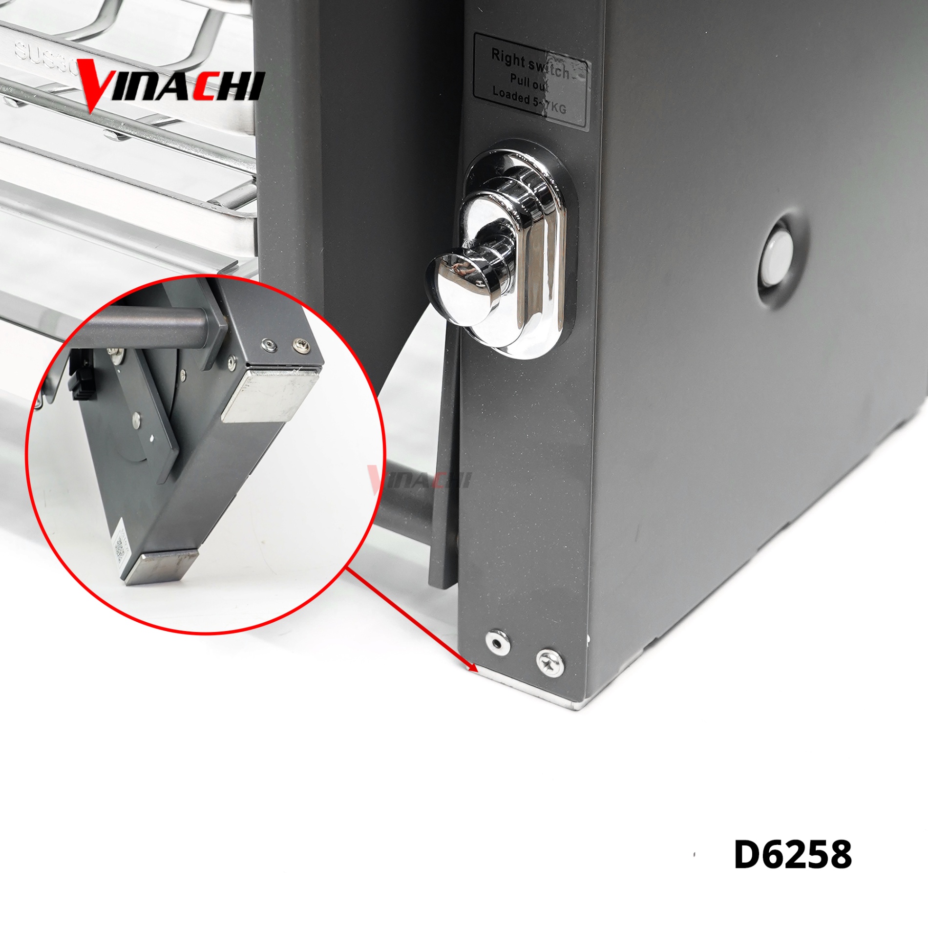 D6258 - Giá bát nâng hạ nan ovan inox 304 kèm ống đũa Duraval D6258.jpg