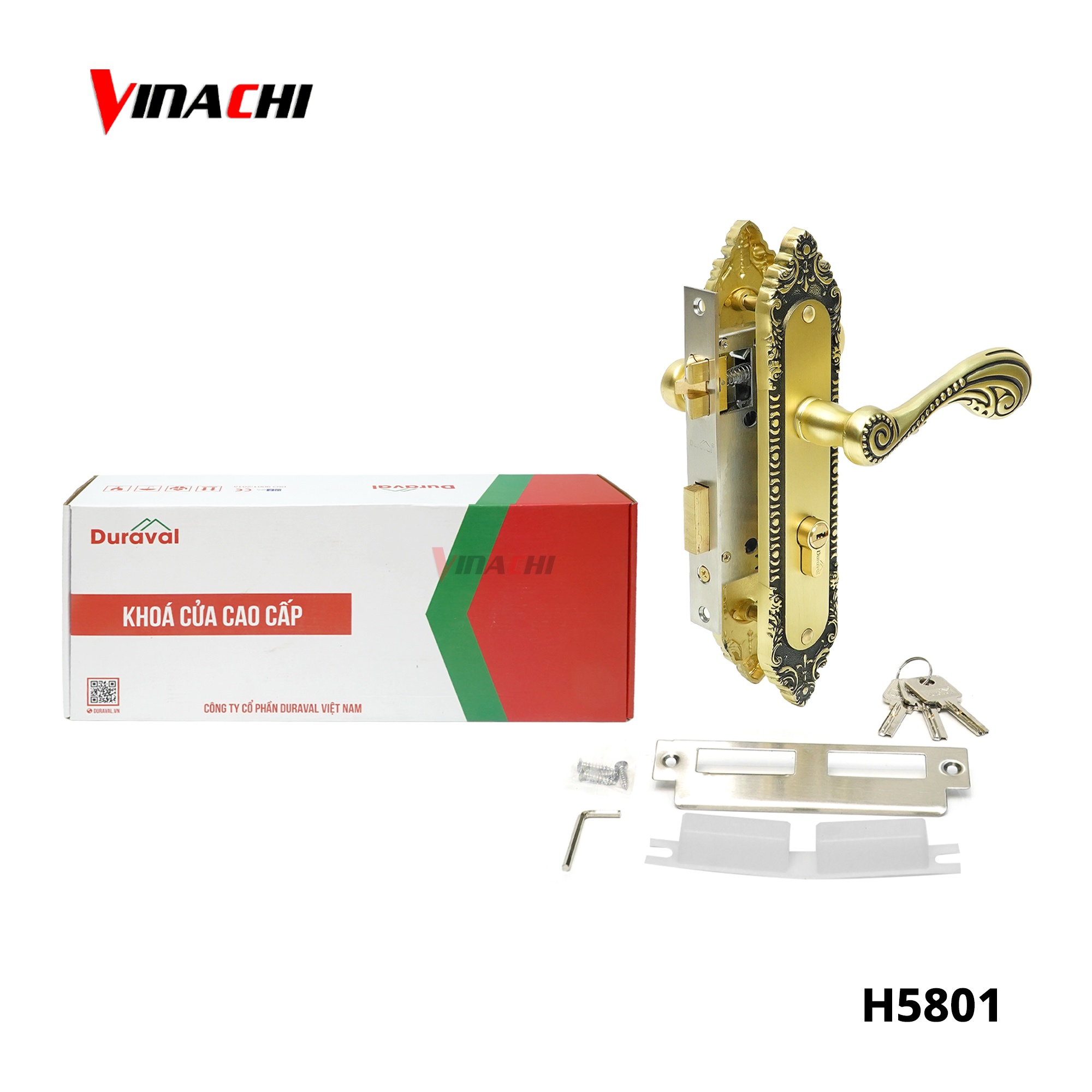 H5801 - Khoá tay nắm hợp kim Duraval H5801.jpg