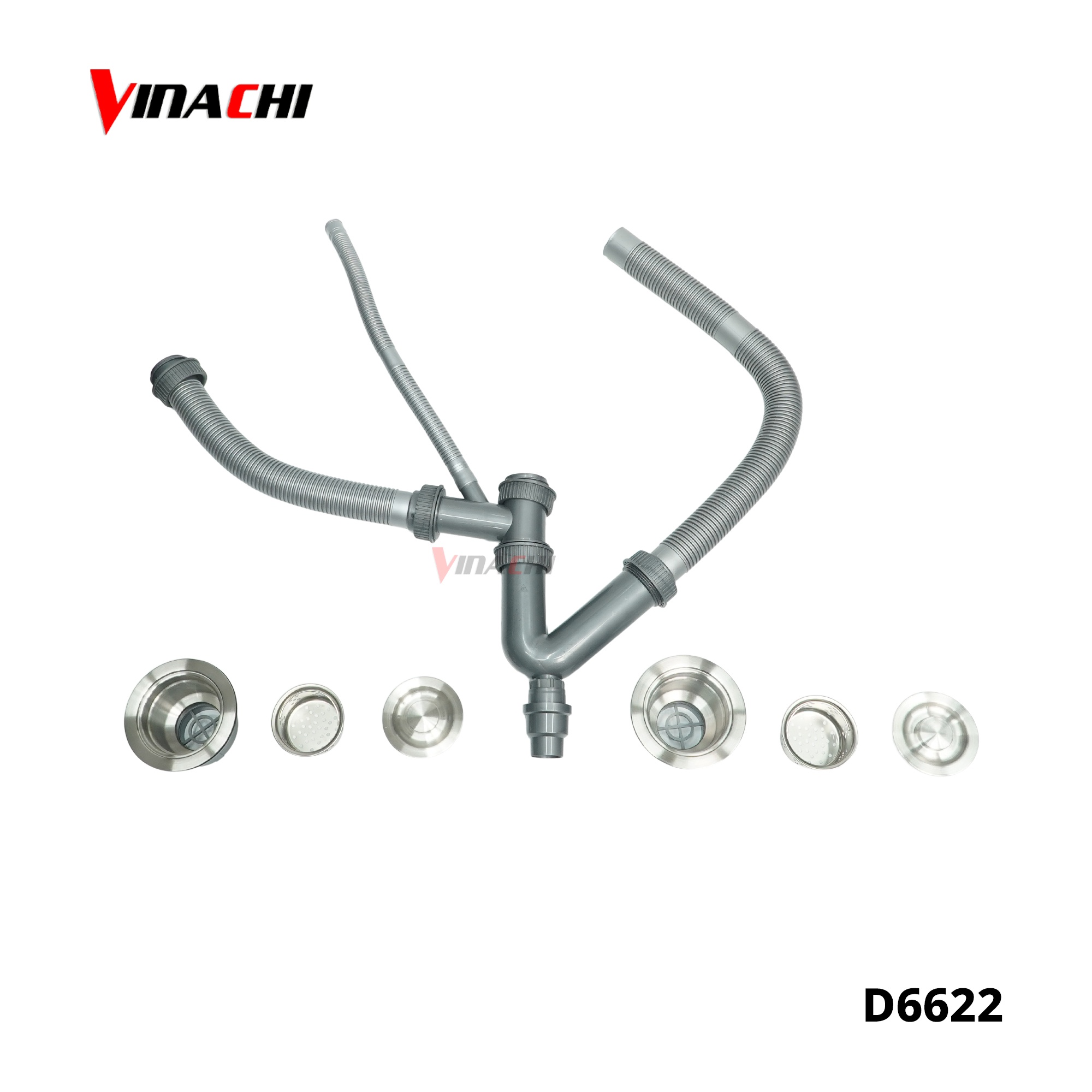 D6622 - Chậu rửa 2 hố inox 304 Duraval D6622.jpg