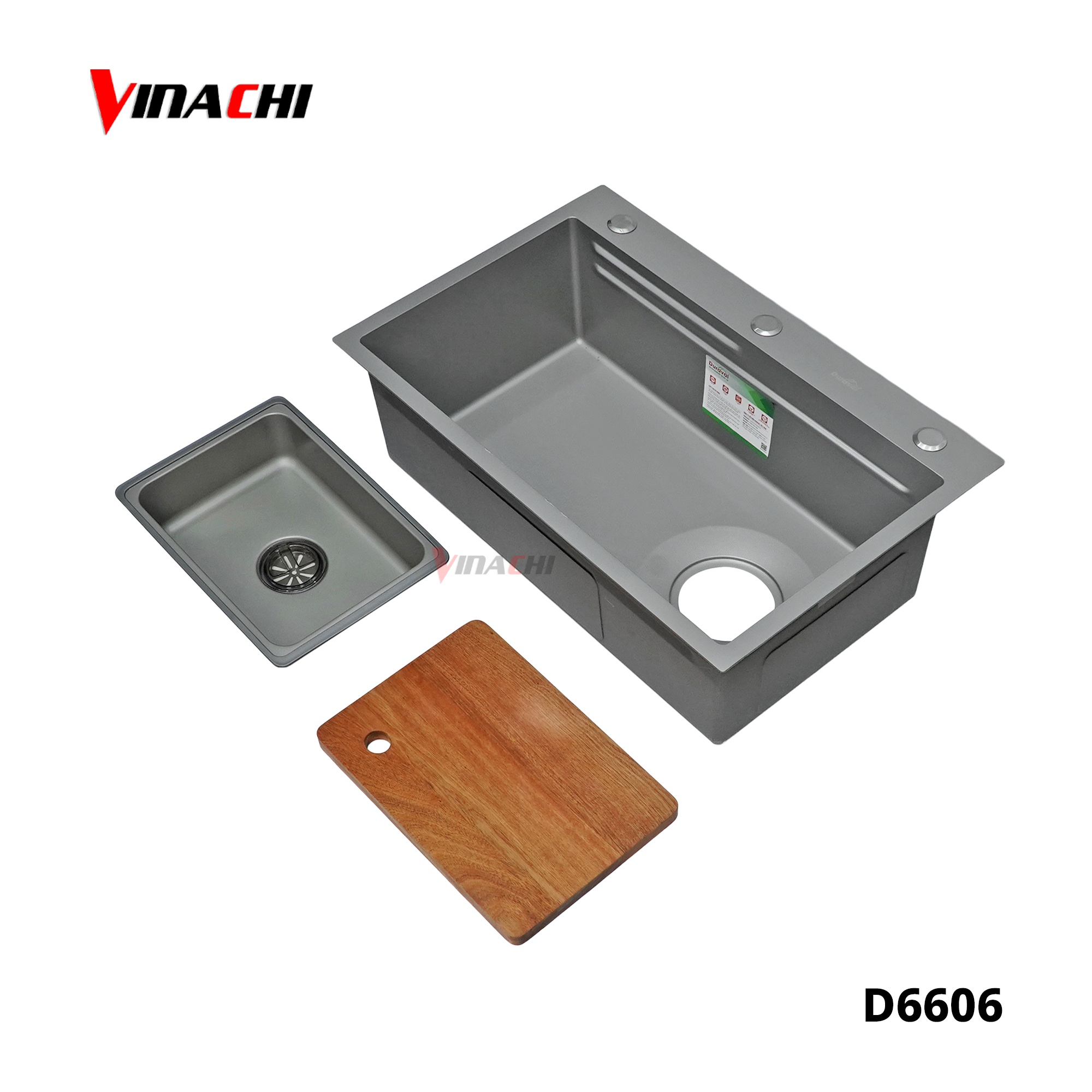 D6606 - Chậu rửa 1 hố inox 304 Duraval D6606.jpg
