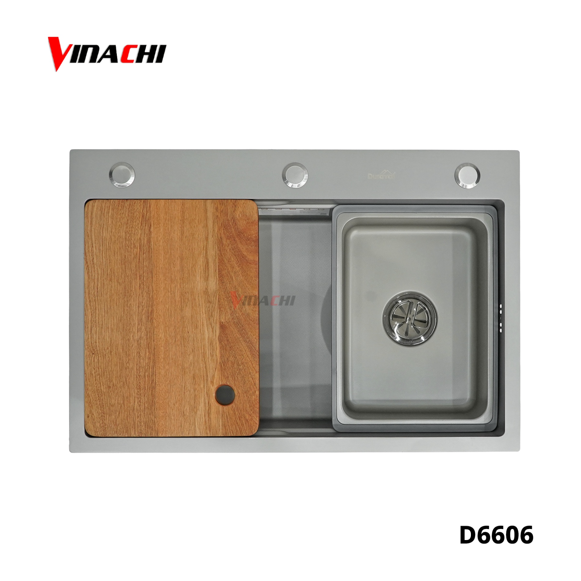 D6606 - Chậu rửa 1 hố inox 304 Duraval D6606.jpg