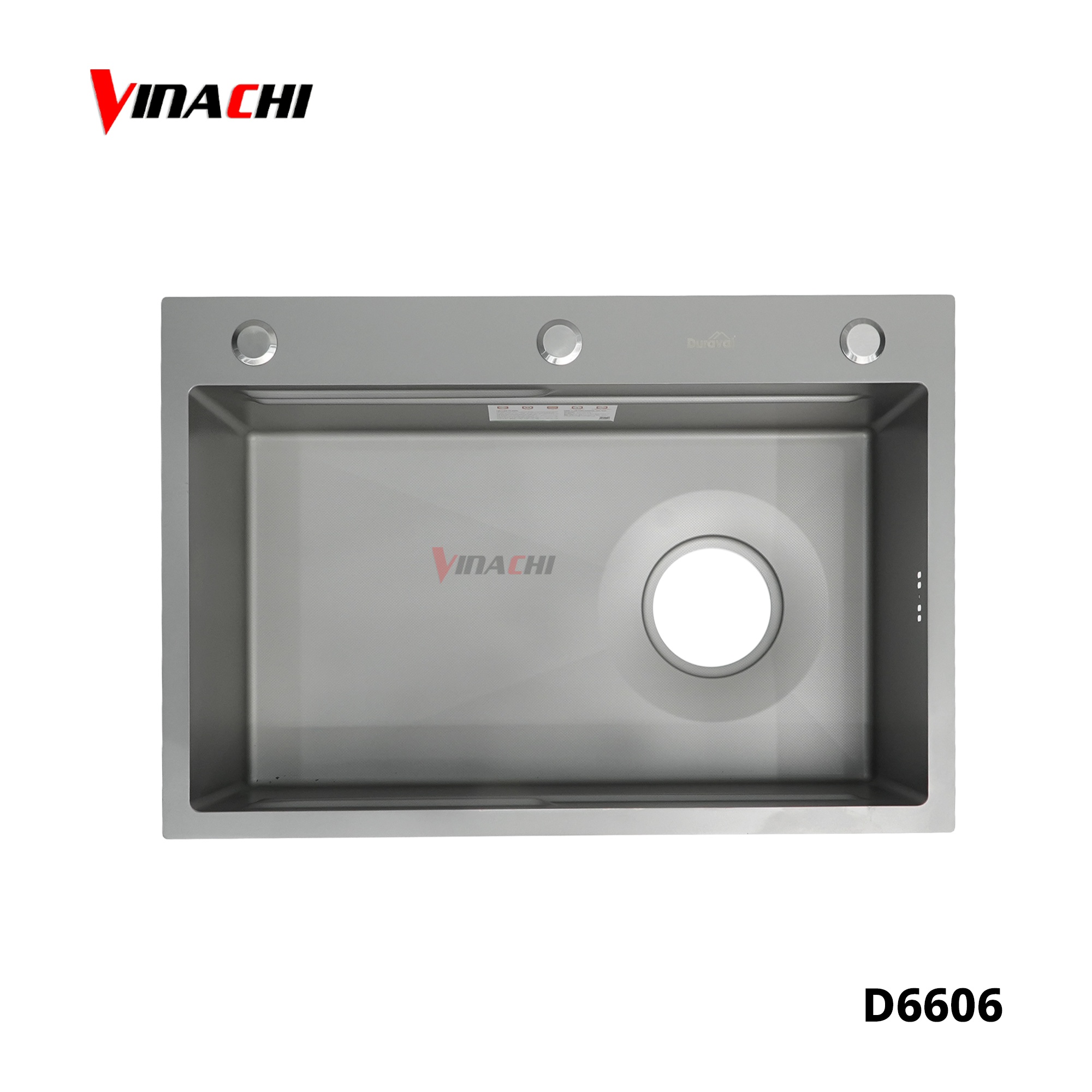 D6606 - Chậu rửa 1 hố inox 304 Duraval D6606.jpg