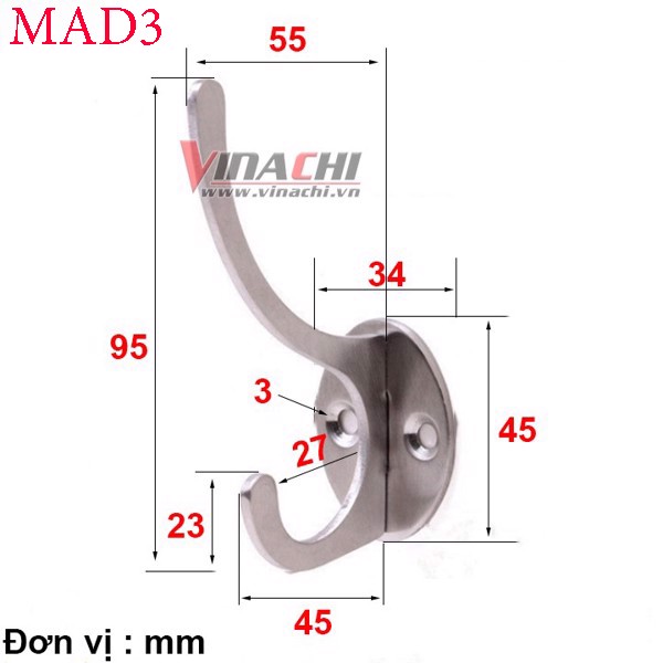 Móc treo quần áo gắn tường - Tiện ích cho mọi không gian