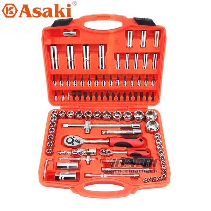 Bộ dụng cụ tháo vít Asaki 94 chi tiết AK-9752