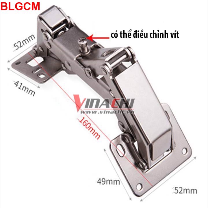 Bản lề giảm chấn inox chữ M