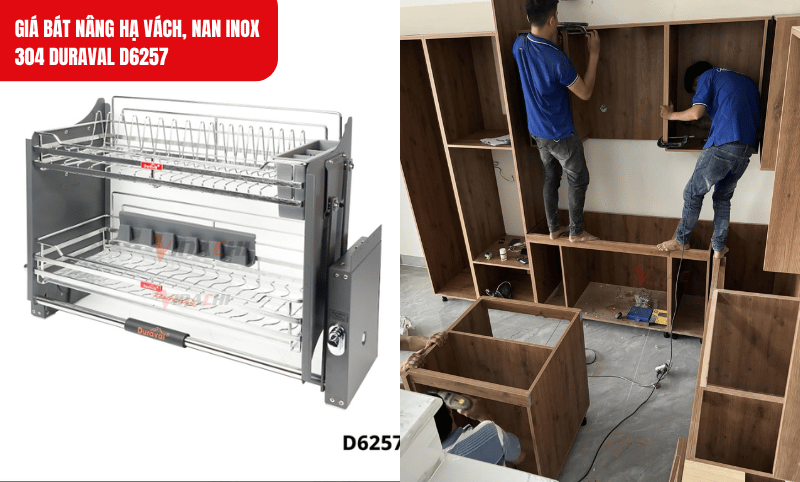 Kiểm tra kỹ cả chiều rộng, sâu, cao đảm bảo kích thước tủ bếp phù hợp với thông số tối thiểu của giá bát