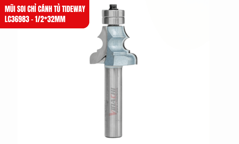 Mũi soi chỉ cánh tủ Tideway LC36983 với lưỡi hợp kim Đức cho đường cắt sắc nét, bền bỉ