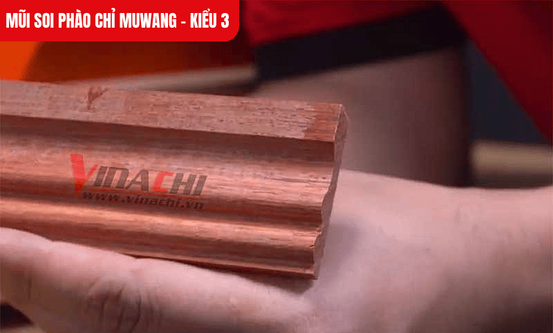 Độ ăn vào gỗ 4,8mm, mũi soi tạo ra các đường phào chỉ tinh tế cho sản phẩm nội thất