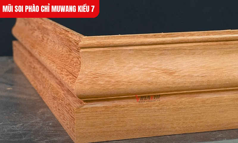 Mũi soi phào chỉ Muwang kiểu 7 gia công hiệu quả trên gỗ cứng như Trắc, Cẩm, Hương, Lim, Đinh, Sến...